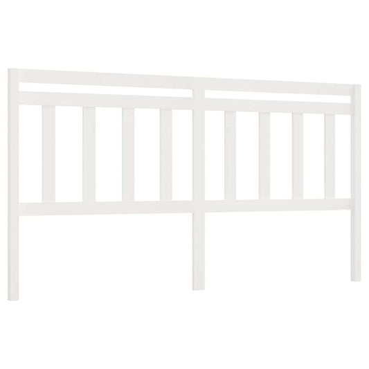 814110 vidaXL Bed Headboard White 186x4x100 cm Solid Wood Pine 2