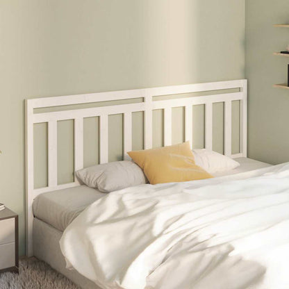 814110 vidaXL Bed Headboard White 186x4x100 cm Solid Wood Pine 1