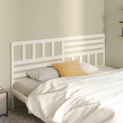vidaXL Bed Headboard White 206x4x100 cm Solid Wood Pine 3