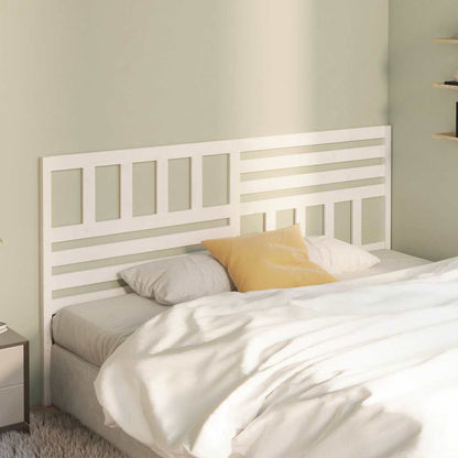 vidaXL Bed Headboard White 206x4x100 cm Solid Wood Pine 1