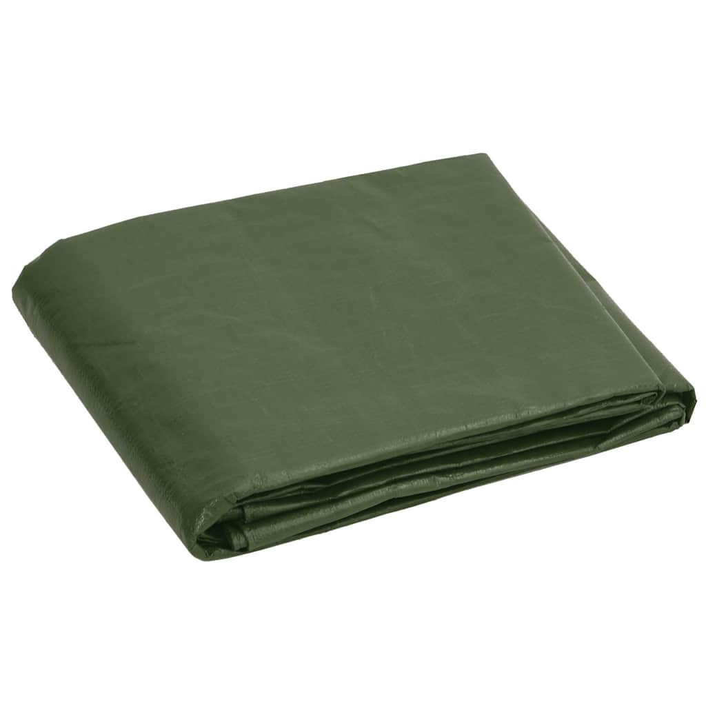 vidaXL Tarpaulin 180 g/m² 8x10 m Green HDPE 3