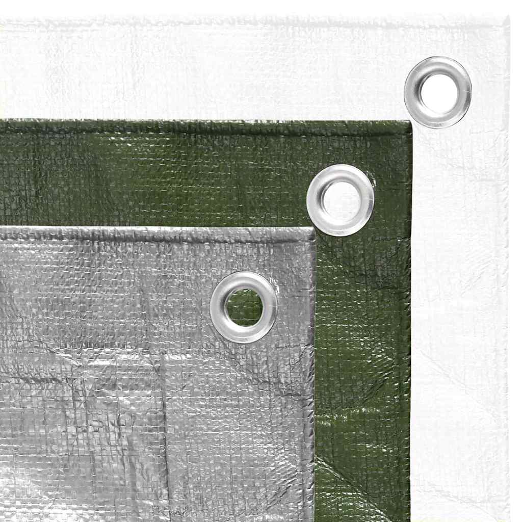 vidaXL Tarpaulin 180 g/m² 8x10 m Green HDPE 5