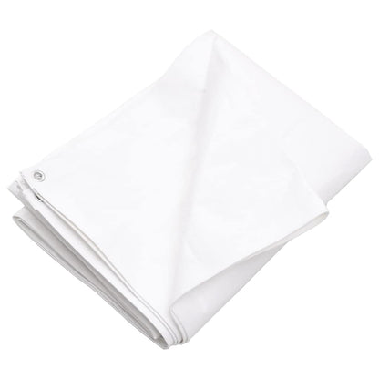 vidaXL Tarpaulin 260 g/m² 4x8 m White HDPE 2