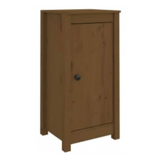 Solid Wood Pine Honey brown Door Side Cabinet