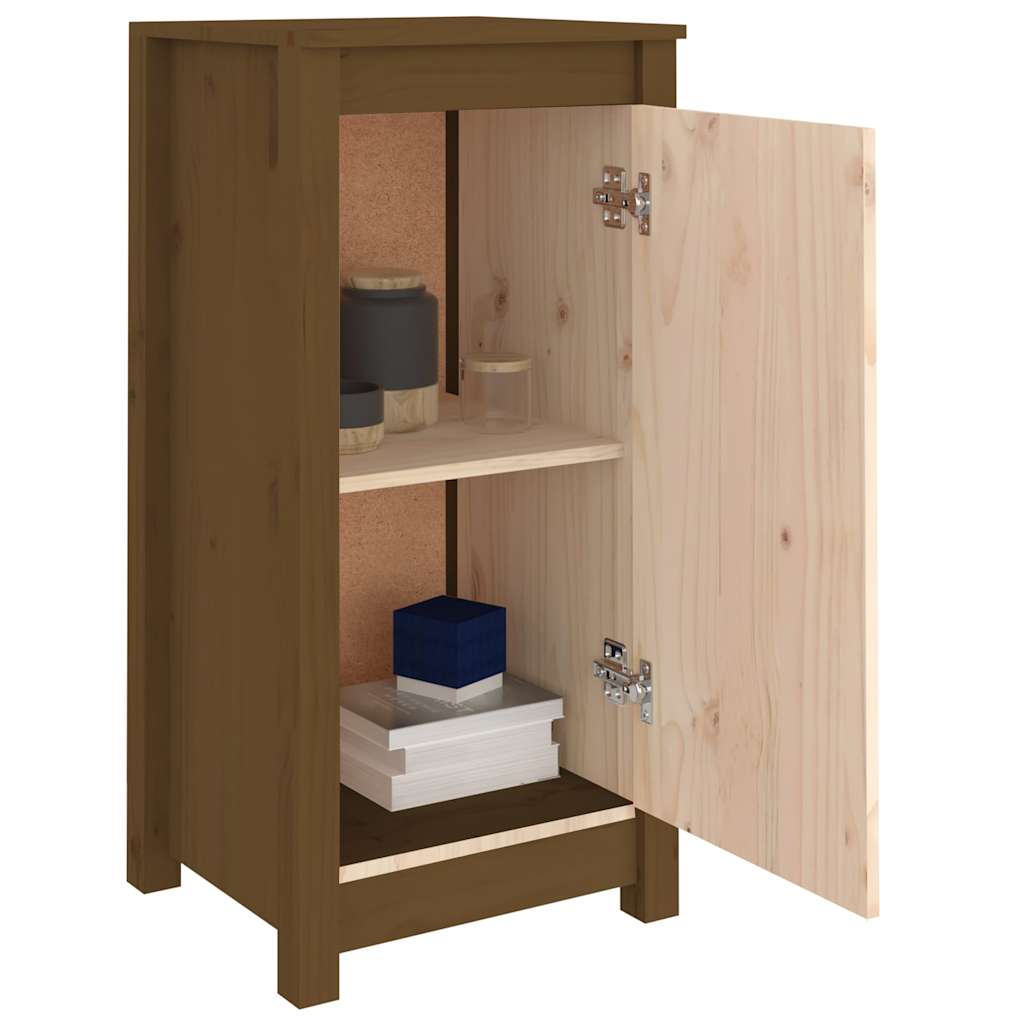 vidaXL Sideboards 2 pcs Honey Brown 39x35x80 cm Solid Wood Pine 3