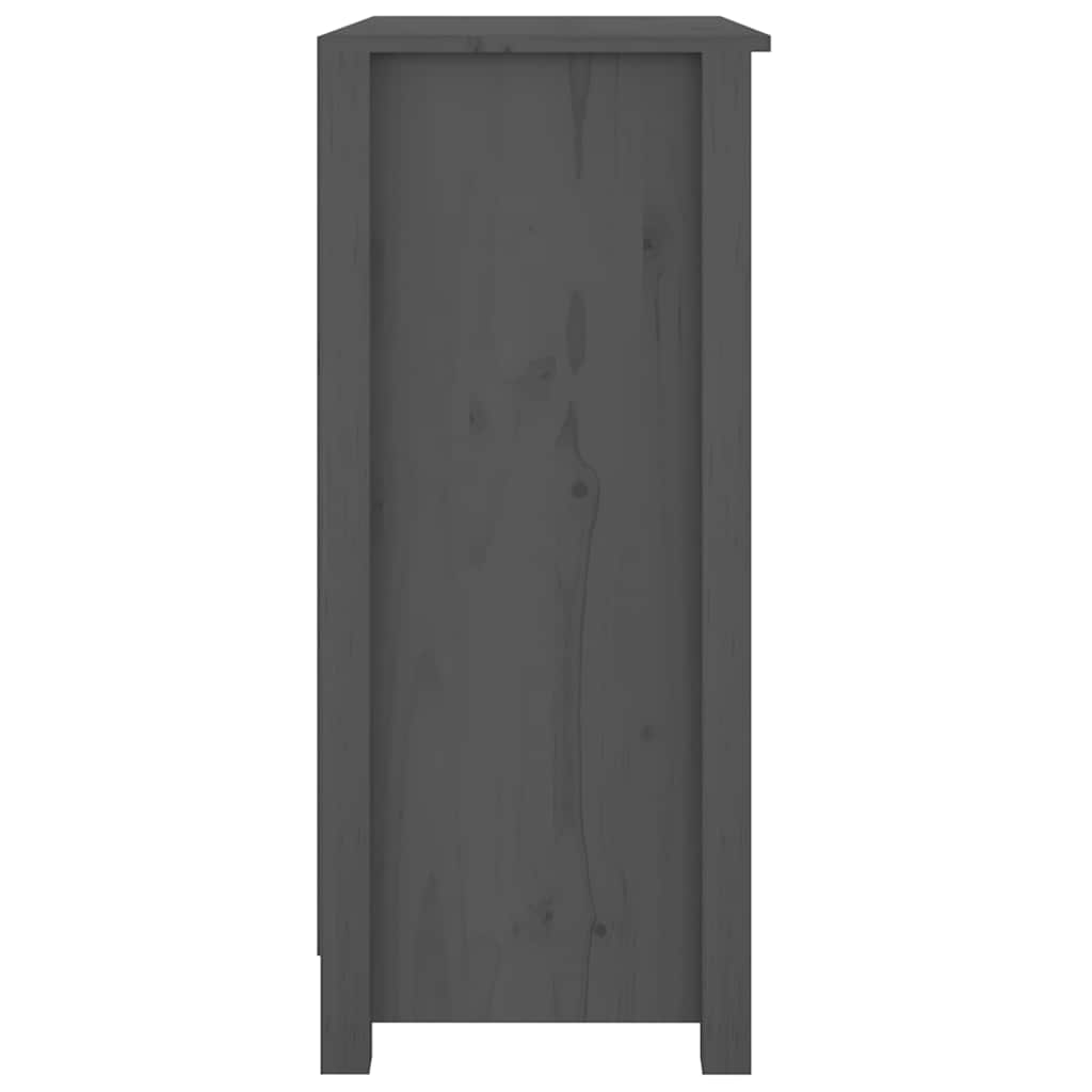 vidaXL Sideboard | Grey | Solid pine wood | 70x35x80 cm | Sideboard 4
