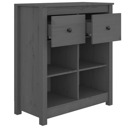 vidaXL Sideboard | Grey | Solid pine wood | 70x35x80 cm | Sideboard 5