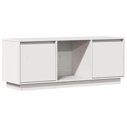 vidaXL TV Cabinet | White | Solid Pine Wood | Medium | TV Cabinet | Rectangular 2