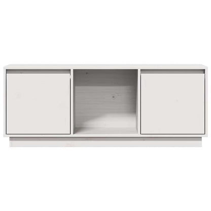 vidaXL TV Cabinet | White | Solid Pine Wood | Medium | TV Cabinet | Rectangular 5