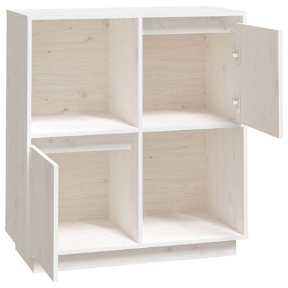vidaXL Sideboard | White | Solid pine wood | Medium | Sideboard | Rectangular 5