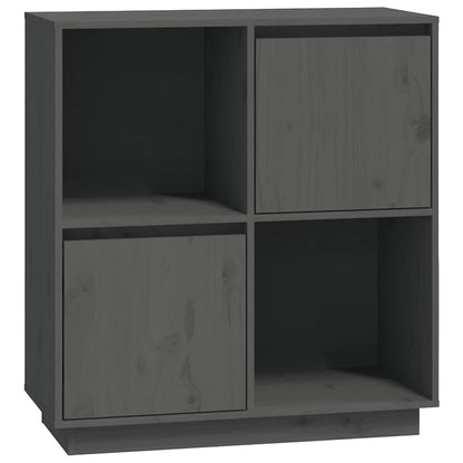 vidaXL Sideboard | Grey | Solid Pine Wood | Medium | Sideboard | Rectangular 2