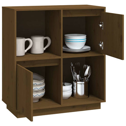 vidaXL Sideboard | Honey Brown | Solid Pine wood | Medium | Sideboard 4