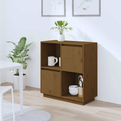 vidaXL Sideboard | Honey Brown | Solid Pine wood | Medium | Sideboard 1