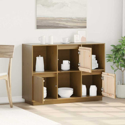 vidaXL Sideboard | Honey brown | Solid pine wood | Medium | Cabinet 3