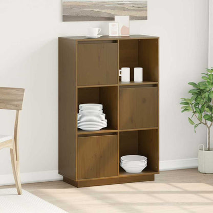 vidaXL Highboard | Honey brown | Solid pine wood | Medium | Highboard 1