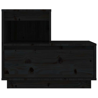 vidaXL Bedside Cabinets 2 pcs Black 60x34x51 cm Solid Wood Pine 6