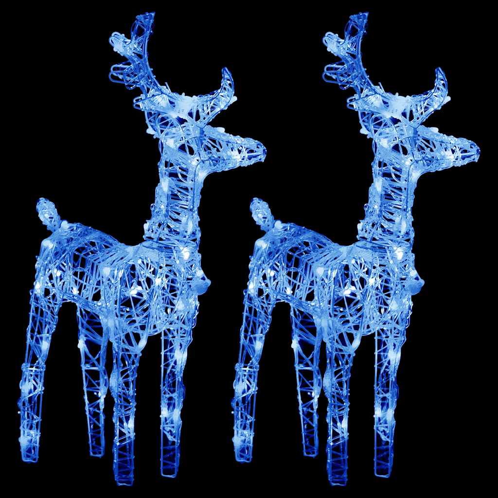vidaXL Christmas Reindeer | Set of 2 | Blue | Acrylic | Medium 3