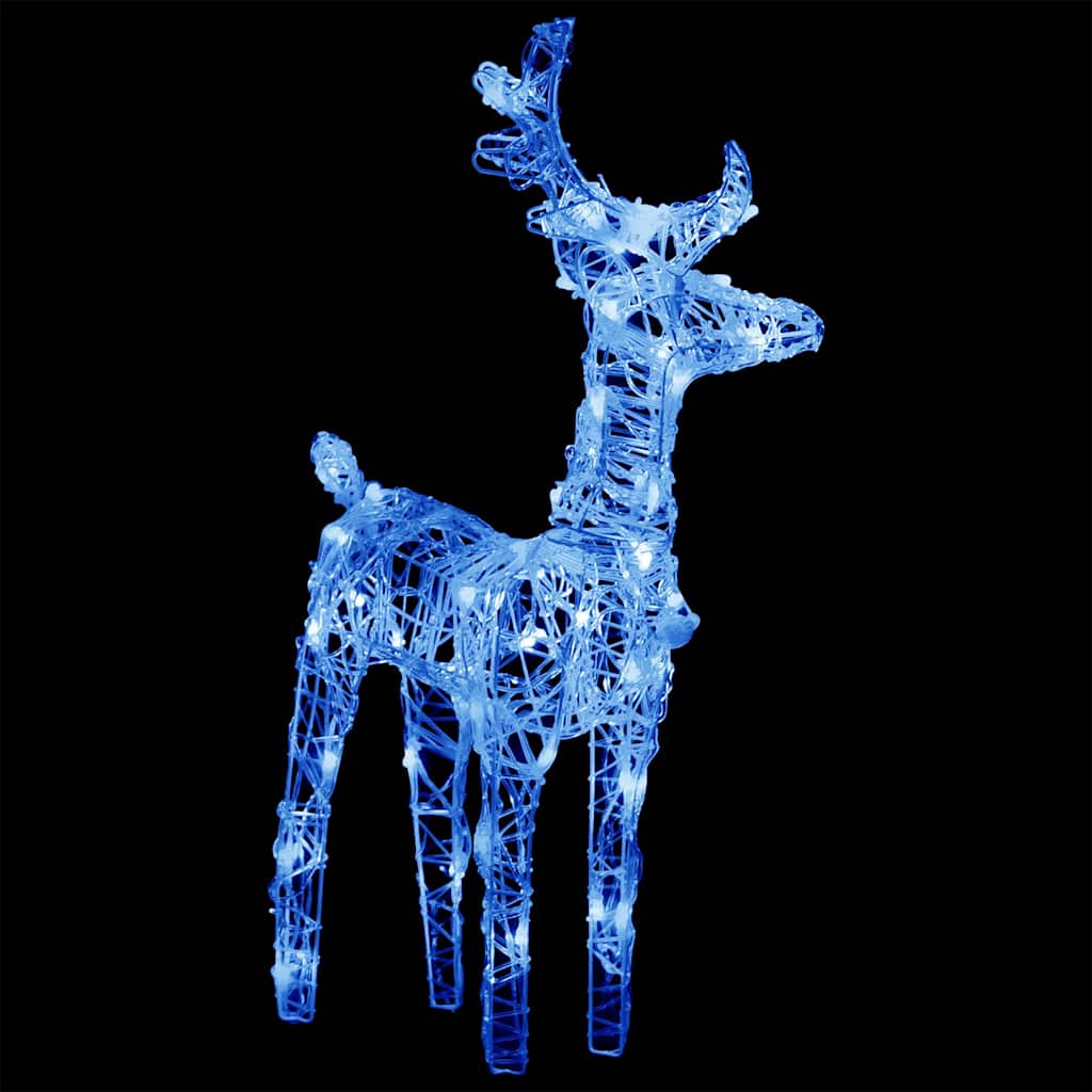 vidaXL Christmas Reindeer | Set of 2 | Blue | Acrylic | Medium 4