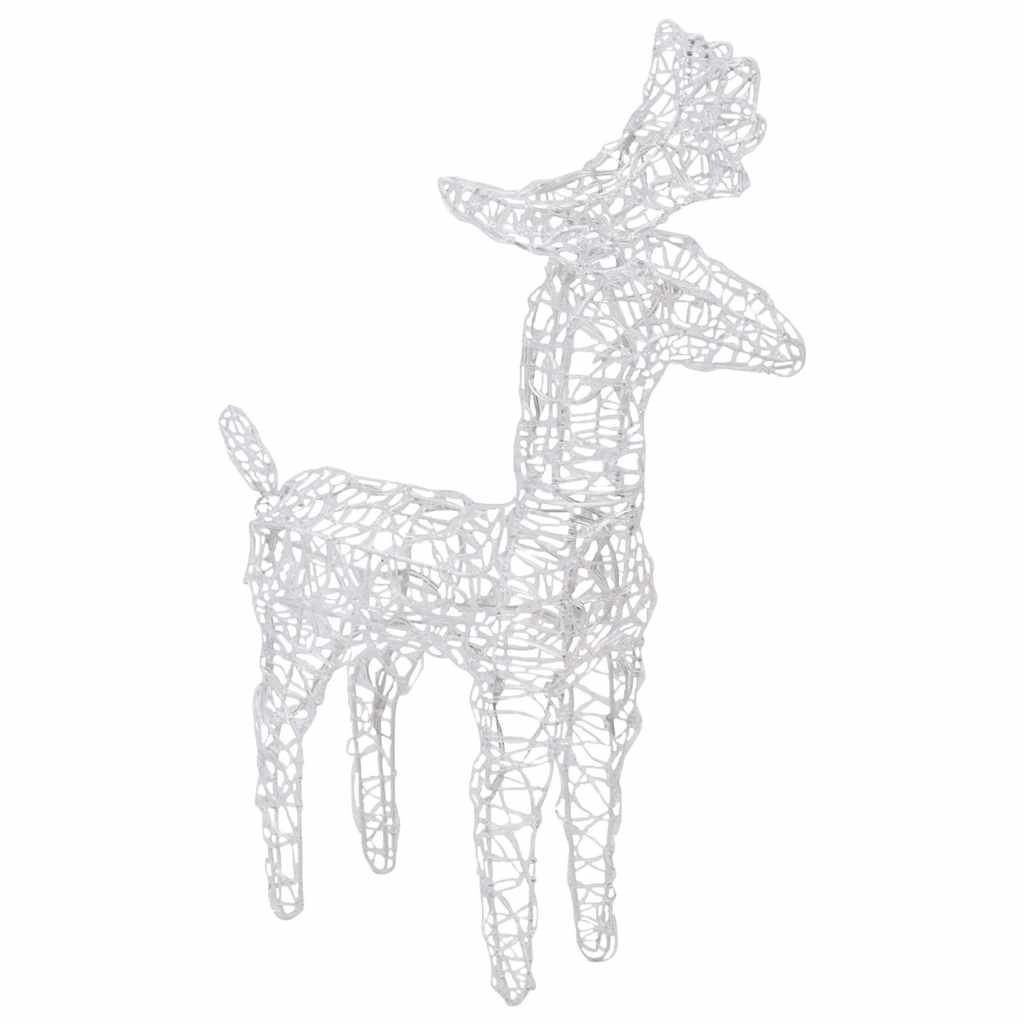 vidaXL Christmas Reindeers 2 pcs Multicolour 80 LEDs Acrylic 5