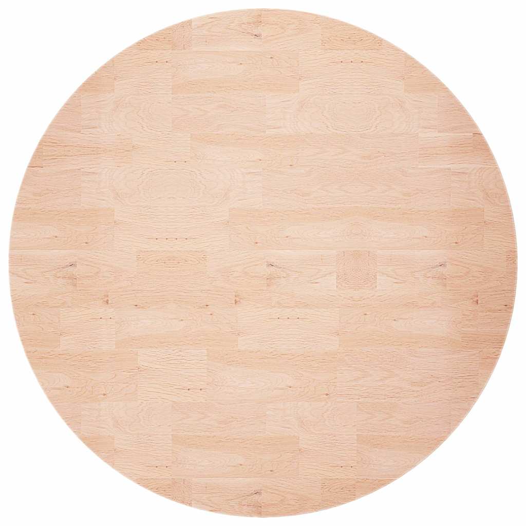 vidaXL Round Table Top ??70x1.5 cm Solid Wood Oak 2