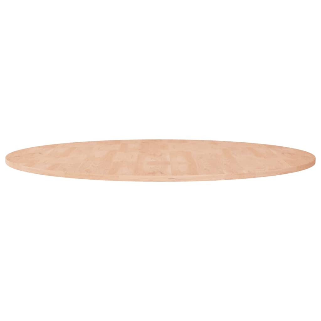 vidaXL Round Table Top Untreated Solid Wood Oak Natural