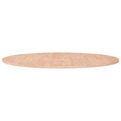 vidaXL Round Table Top Untreated Solid Wood Oak Natural