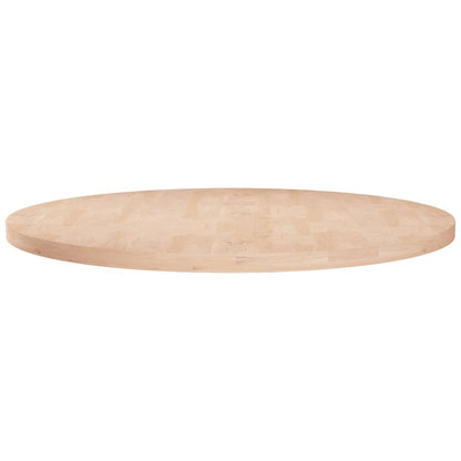vidaXL Round Table Top Ø60x2,5 cm Untreated Solid Wood Oak 1