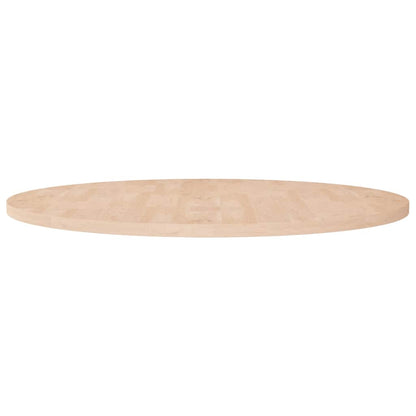 vidaXL Round Table Top Untreated Solid Wood Oak Natural