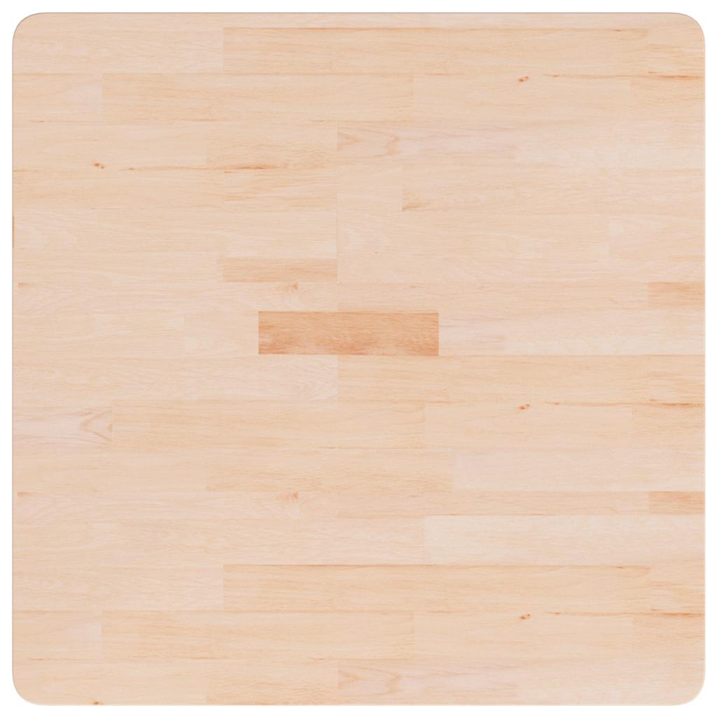 vidaXL Square Table Top 70x70x1.5 cm Untreated Solid Wood Oak 2
