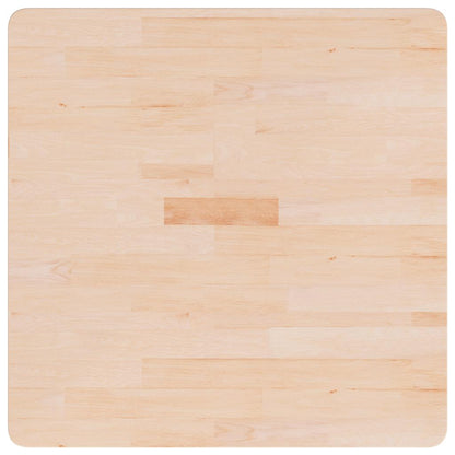 vidaXL Square Table Top 70x70x1.5 cm Untreated Solid Wood Oak 2