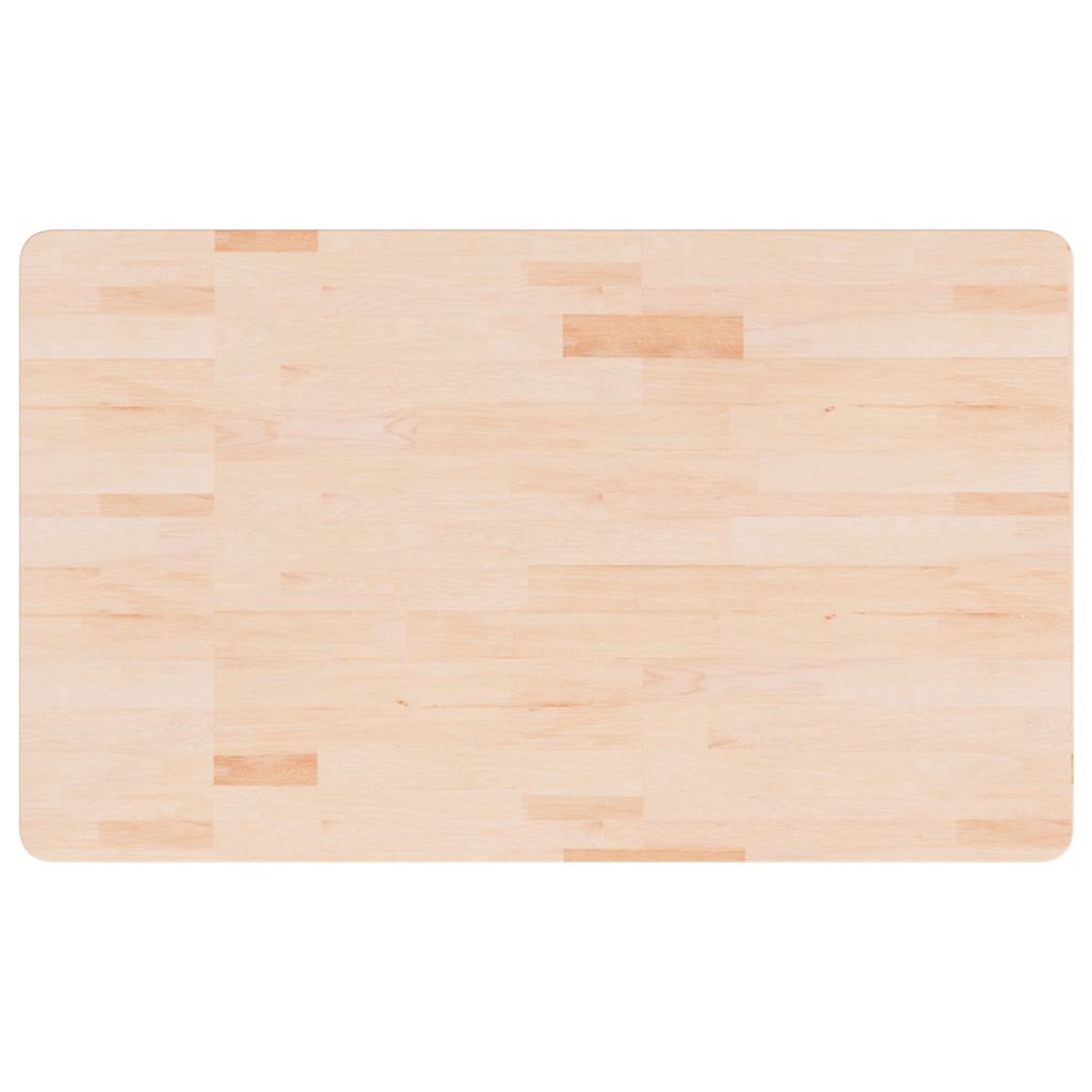 vidaXL Bathroom Countertop 100x60x1.5 cm Untreated Solid Wood 2