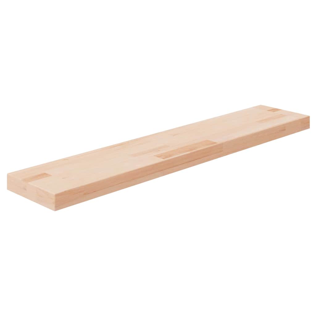 vidaXL Shelf Board 100x20x4 cm Untreated Solid Wood Oak 1