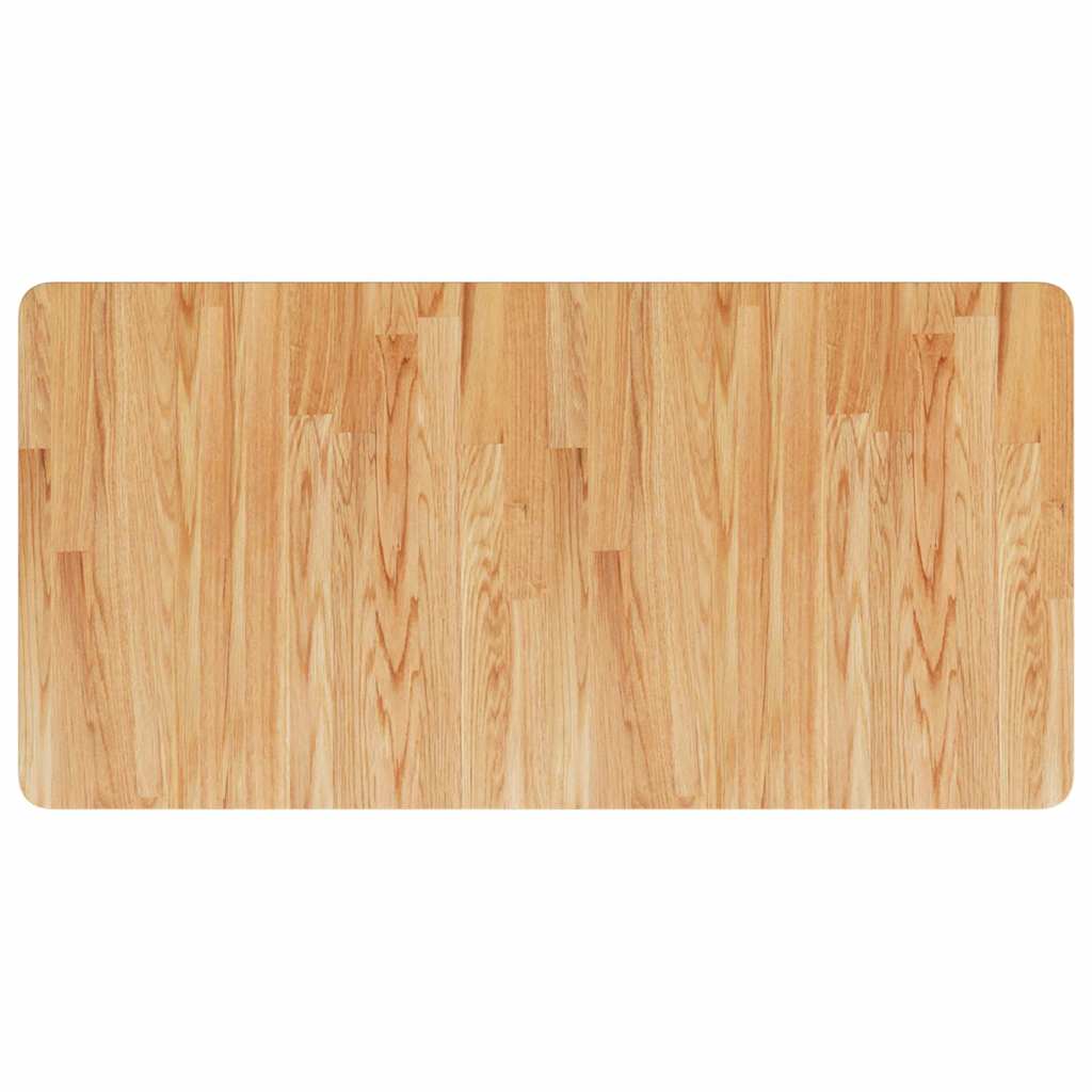 vidaXL Bathroom Countertop Light Brown 100x50x1.5cm Treated Solid Wood 2