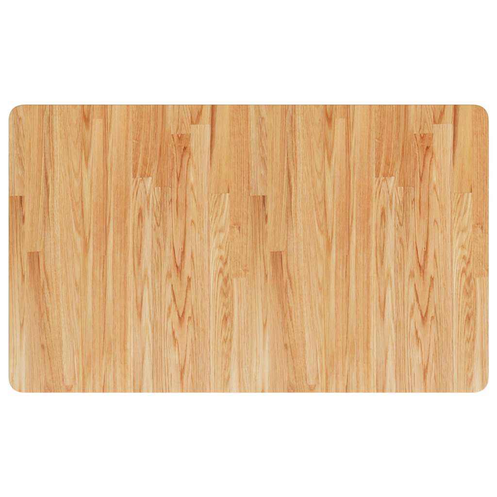 vidaXL Bathroom Countertop Light Brown 100x60x1.5cm Treated Solid Wood 2