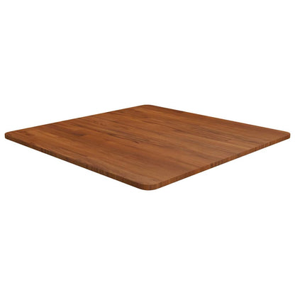 vidaXL Table Top | Dark Brown | Solid Oak Wood | 70 x 70 cm square | Durable 1