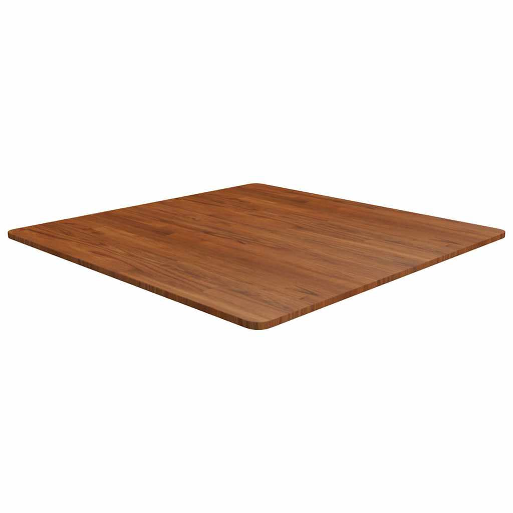 vidaXL Square Table Top Treated Solid Wood Oak Dark Brown