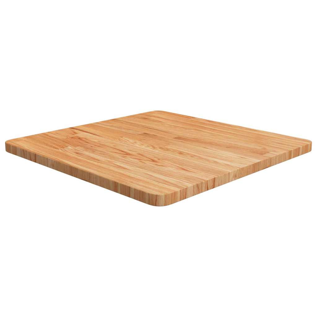 vidaXL Square Table Top Light Brown 60x60x2.5cm Treated Solid Wood Oak 1