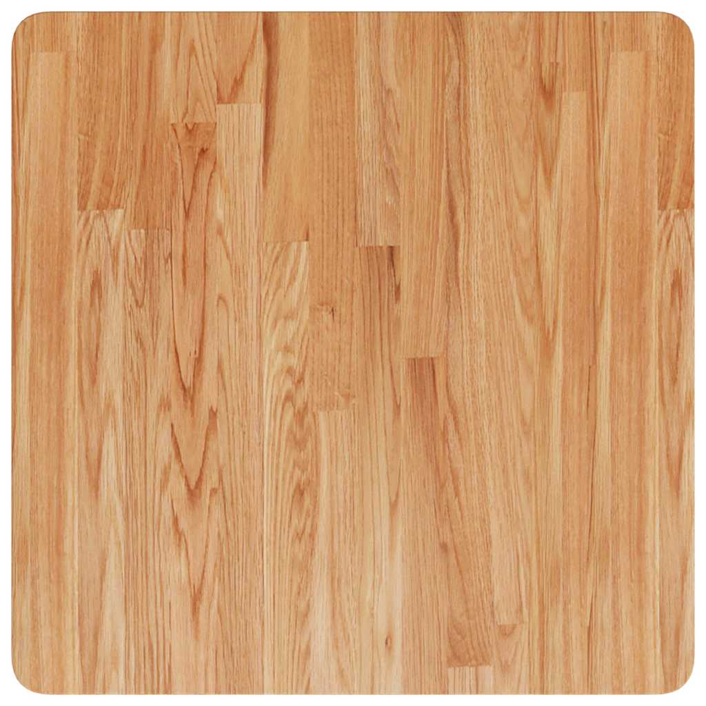 vidaXL Square Table Top Light Brown 60x60x2.5cm Treated Solid Wood Oak 2