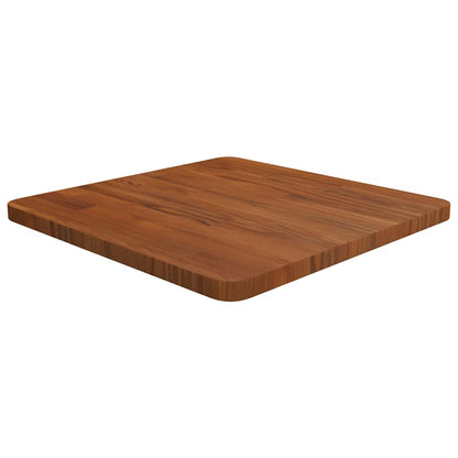 vidaXL Square Table Top Dark Brown 50x50x2.5cm Treated Solid Wood Oak 1