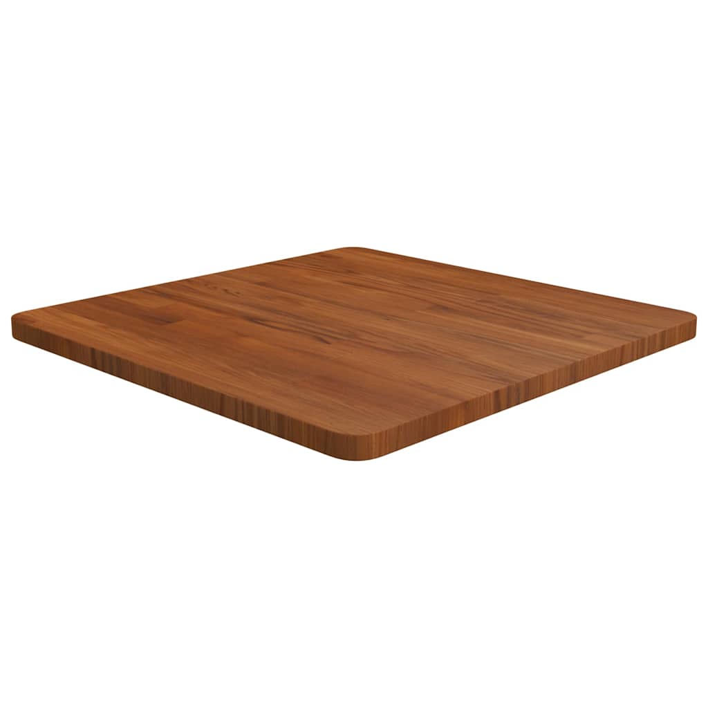 vidaXL Square Table Top Dark Brown 60x60x2.5cm Treated Solid Wood Oak 1