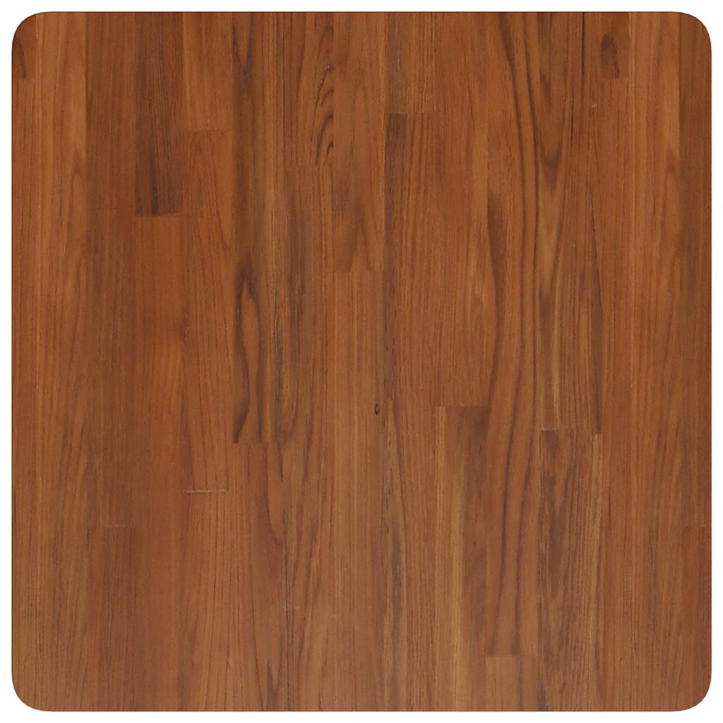 vidaXL Square Table Top Dark Brown 60x60x2.5cm Treated Solid Wood Oak 2
