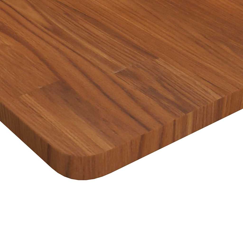 vidaXL Square Table Top Dark Brown 60x60x2.5cm Treated Solid Wood Oak 3