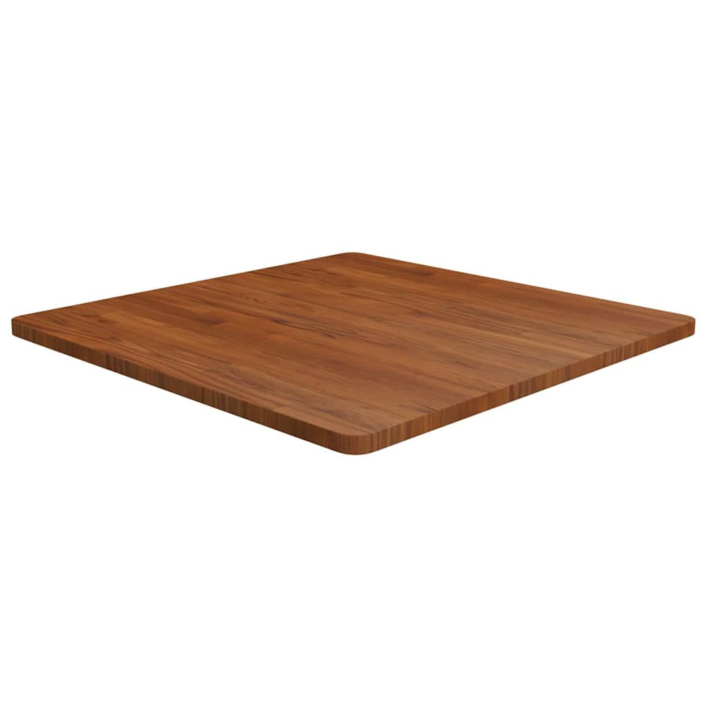 vidaXL Square Table Top Treated Solid Wood Oak Dark Brown