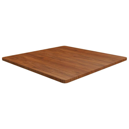 vidaXL Square Table Top Treated Solid Wood Oak Dark Brown