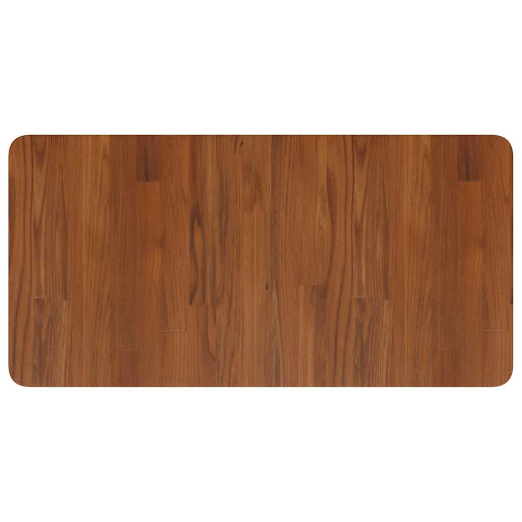 vidaXL Bathroom Countertop Dark Brown 80x40x2.5cm Treated Solid Wood 2