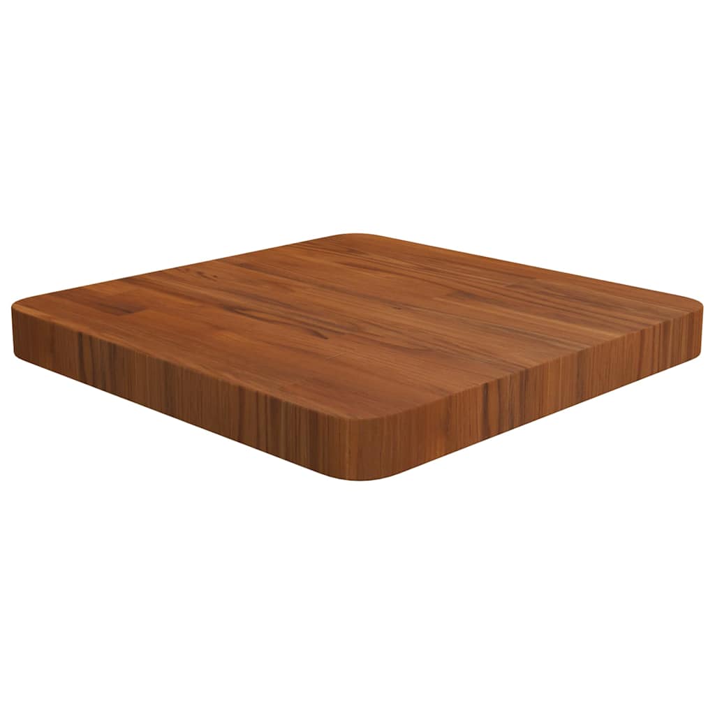 vidaXL Square Table Top Treated Solid Wood Oak Dark Brown