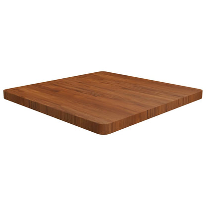 vidaXL Square Table Top Treated Solid Wood Oak Dark Brown