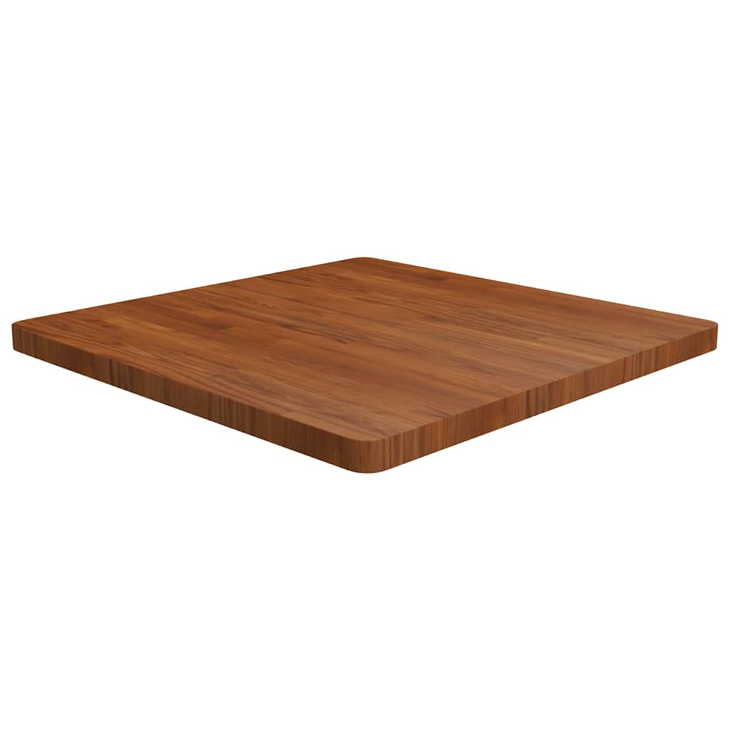vidaXL Square Table Top Treated Solid Wood Oak Dark Brown