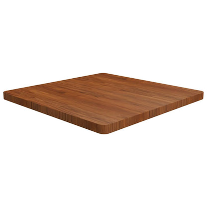 vidaXL Square Table Top Treated Solid Wood Oak Dark Brown
