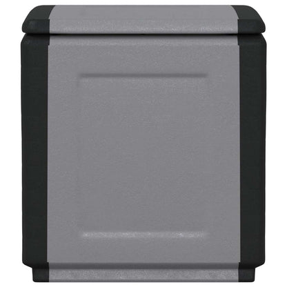vidaXL Garden Storage Box | Dark grey and black | 100% Polypropylene | Medium 2